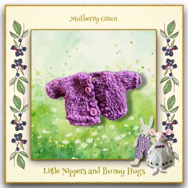 Little Nippers and Bunny Hugs Lilac Cardigan 