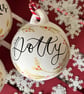 Personalised Ceramic Christmas Bauble, Christmas Tree Decoration 