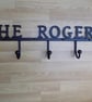 Custom Made Lettered Coat Hook........................Wrought Iron (Forge Steel) - Image 1