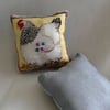 Chicken patterned pin cushion