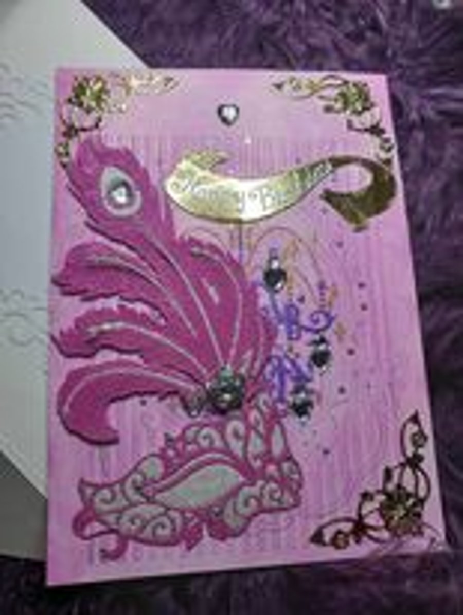 Hand Made Decoupage Cards With Box Or Cardboard-Paper Envelope And Free P&P 