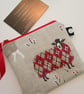 Red Sheep  Coin Purse