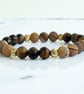 Autumn Glow – Tiger's Eye & Picture Jasper Bracelet - Image 3