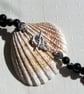 Black Onyx Crystal Gemstone Statement Beaded Necklace "Midnight Oasis" - Image 6