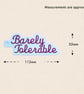 Barely Tolerable Bookmark - Embroidered Book Lover Accessory - Image 5