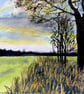Original Watercolour Painting of Fen  Oak Tree - Image 3