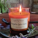 Pumpkin Spice Latte - Scented Soy Wax Candle 20cl Amber Jar
