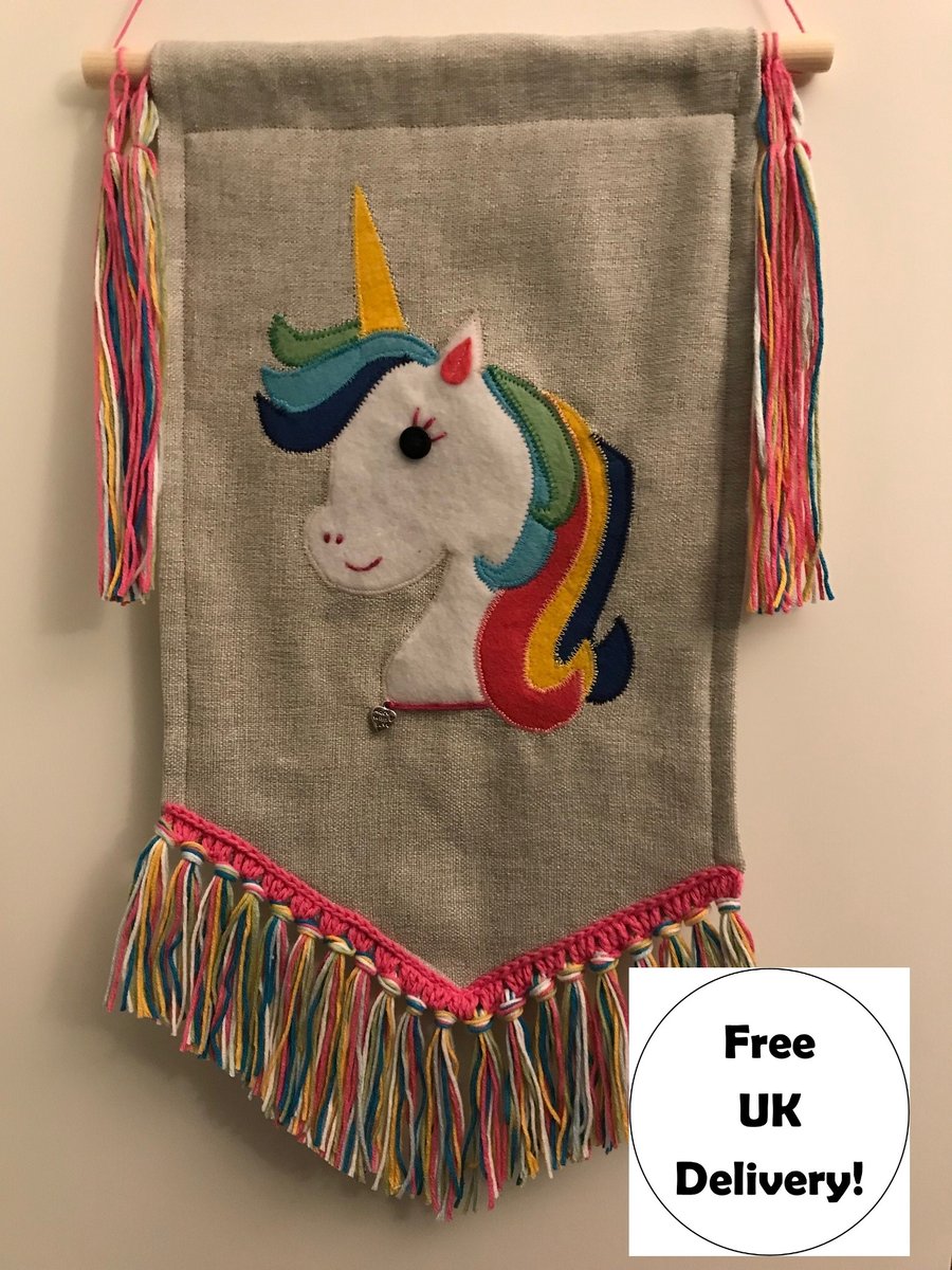Unicorn Wall Hanging Sewing Kit