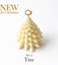 Christmas Tree Candle - Rosemary Scented Sculptural Christmas Decoration