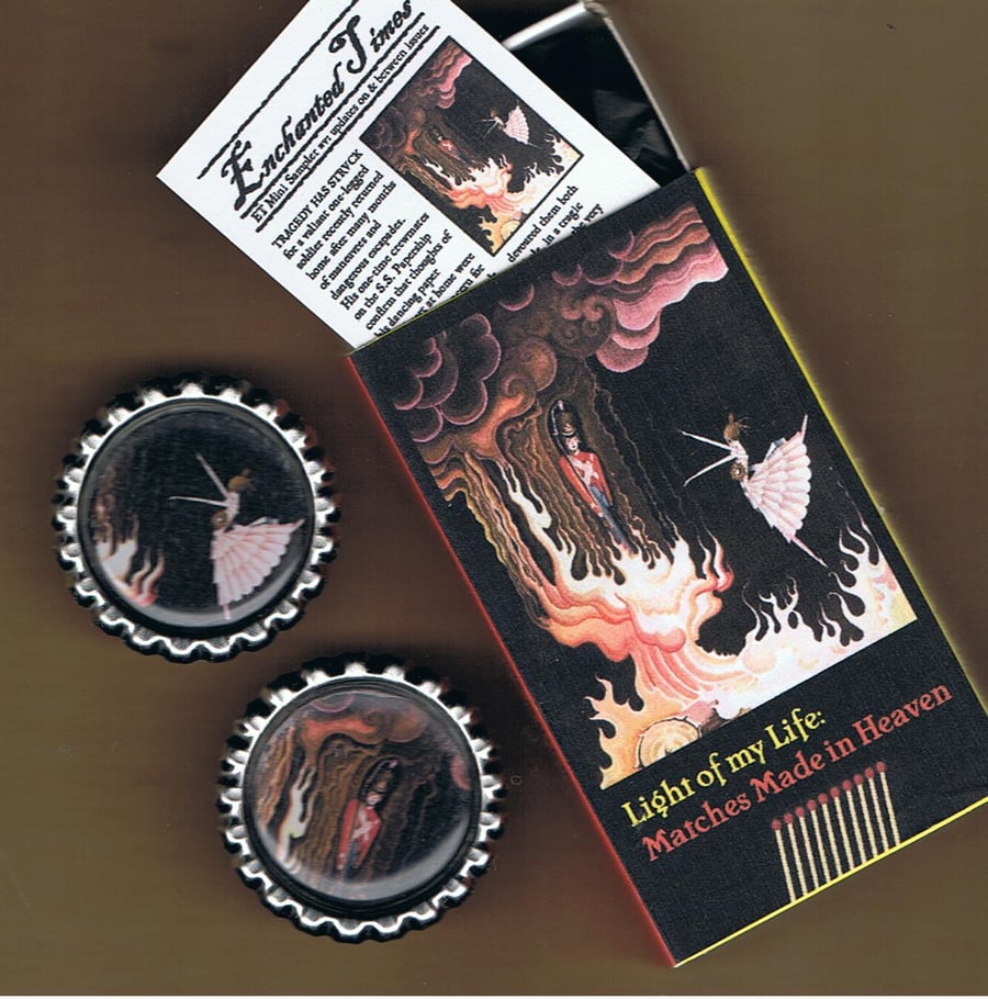 Light of my Life - 2 fairy tale magnets - Steadfast Tin Soldier & ballerina