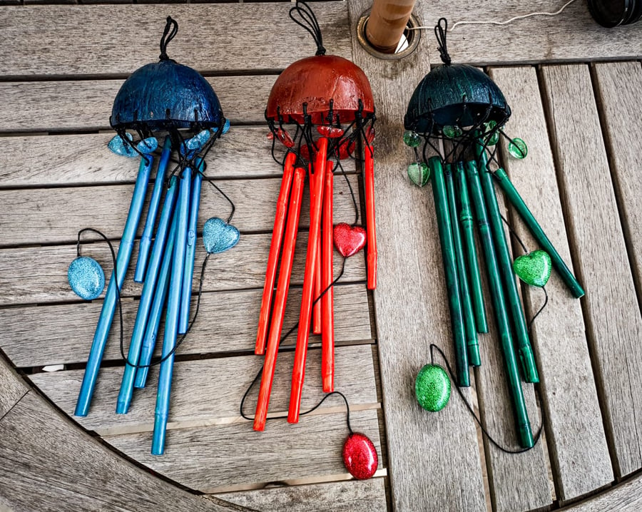 Handmade Windchimes Custom made to the colour of your choice