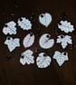 Reflective Embroidered Leaf Charm - Image 2