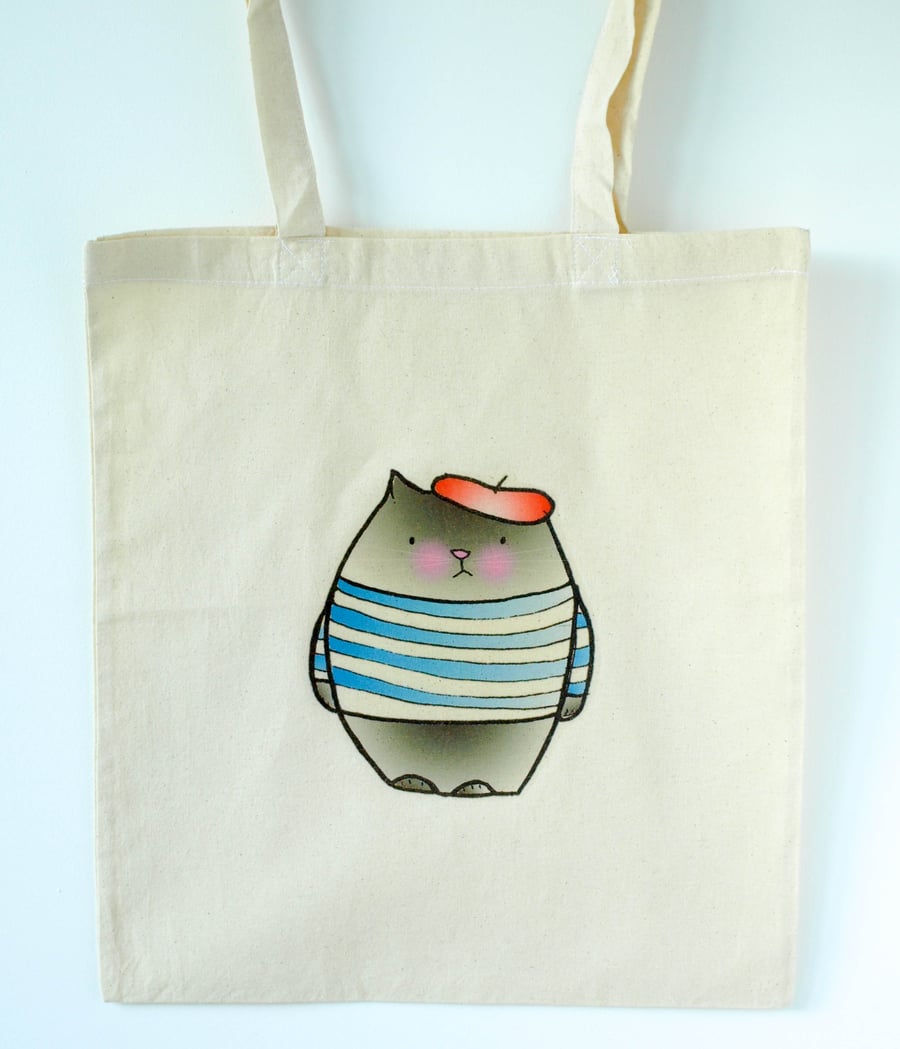 Monsieur le Chat Tote Bag
