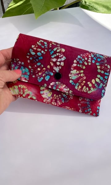 Passport Wallet - Batik Fabric