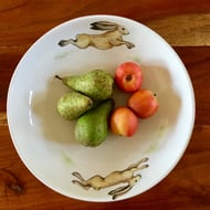 Running hare fruit bowl