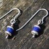 Reels  - silver and Lapis Lazuli earrings