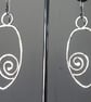 Hand Forged Textured Spiral Earrings  - Image 2