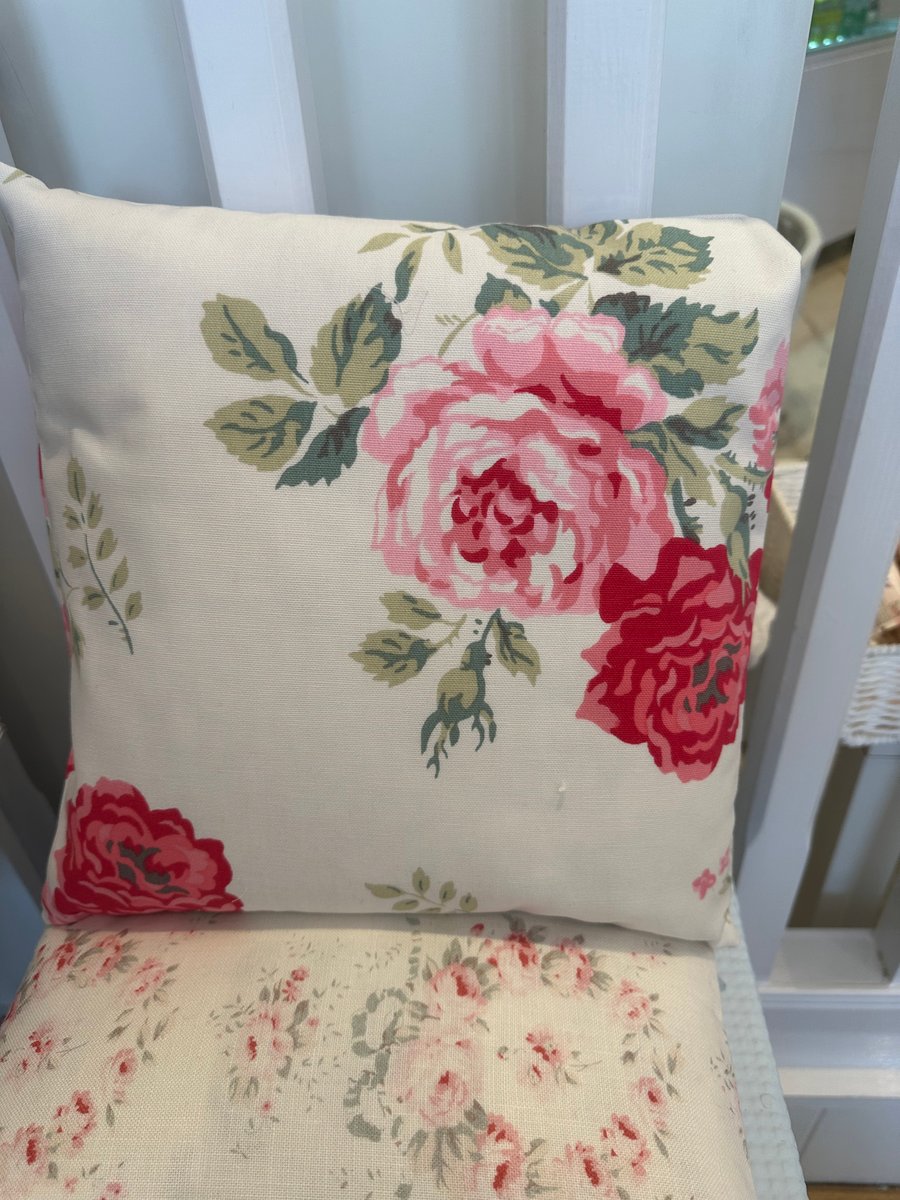 Cath kidston Antique Rose Fabric Cushion Cover
