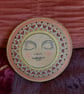 Painted mandala wood slice