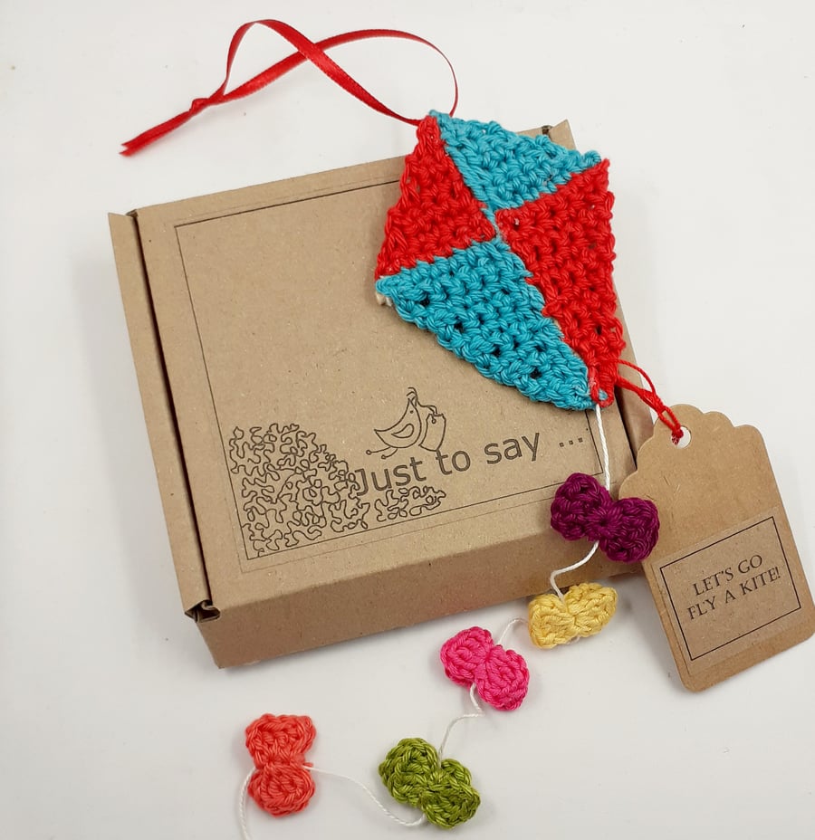 Crochet Kite - Alternative to a Greetings Card 