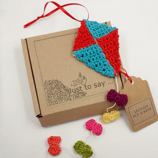 Crochet Kite - Alternative to a Greetings Card 