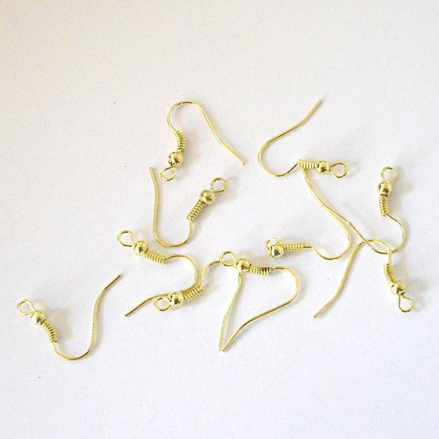 50 x Champagne Earring Wires (25 pairs of earring wires)