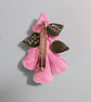 Pink FOXGLOVE BROOCH DIGITALIS Fairy Bell Wedding Lapel Pin HANDMADE HANDPAINTED - Image 3