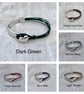 Heart Wrap Bracelet, Silver Plated Clasp, Handmade Jewellery - Image 3