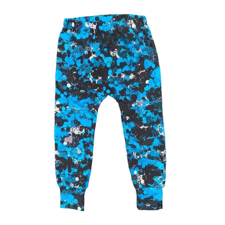 Blue & black camouflage leggings - sizes up to 6 years
