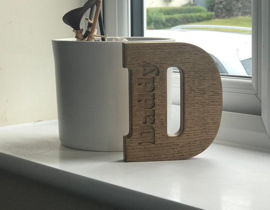 15cm Letter with personalised Name