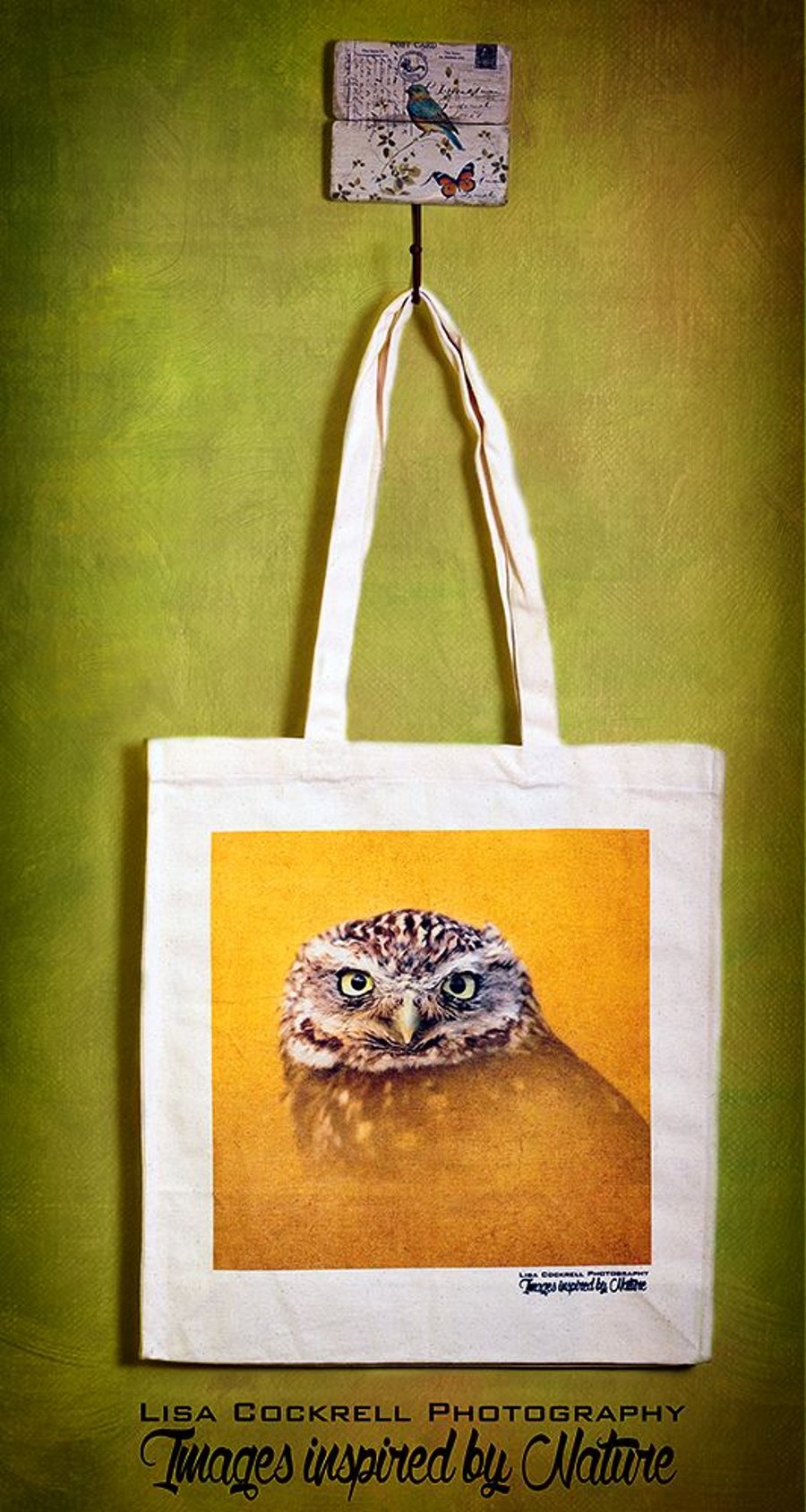 GOLDEN OWL - TOTE BAGS INSPIRED BY NATURE FROM LISA COCKRELL PHOTOGRAPHY