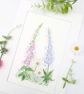Foxglove, Daisy and Lupin original watercolour flower painting - Image 4