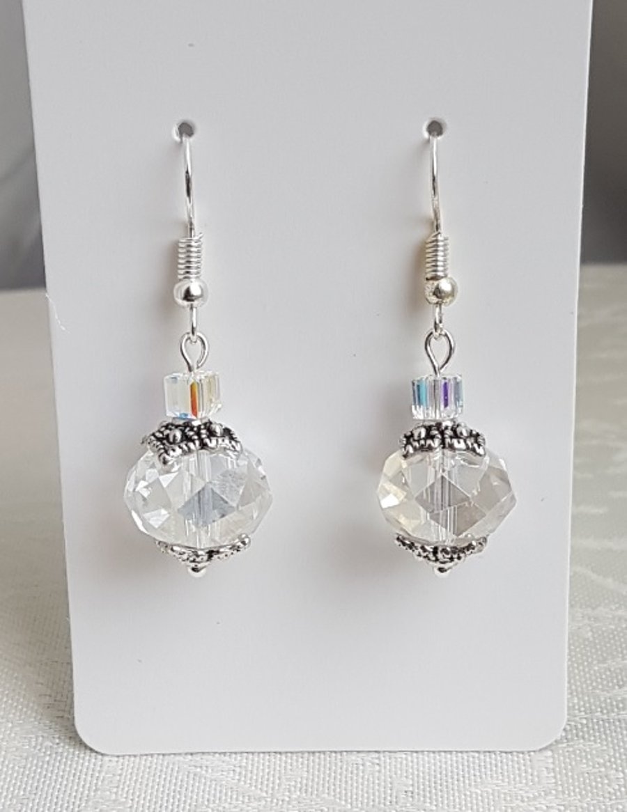 Beautiful Crystal Bauble Earrings - Style 2