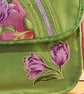 Shoulder Bag,Tulips on lime green - Image 3