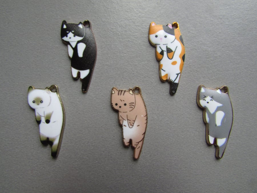 Cat Charms available in 5 designs