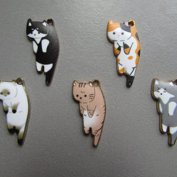 Cat Charms available in 5 designs