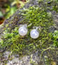      Pearl stud earrings sterling silver  - Image 5