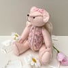 SOLD reserved for SP. Angel bear, highly detailed handcrafted collectable teddy