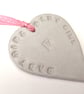 Loveheart hanger, ceramic lovehearts, gift idea, home decor, pottery - Image 4
