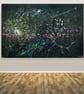 Dissolving Dream abstract dark forest dreamscape landscape painting - Image 2