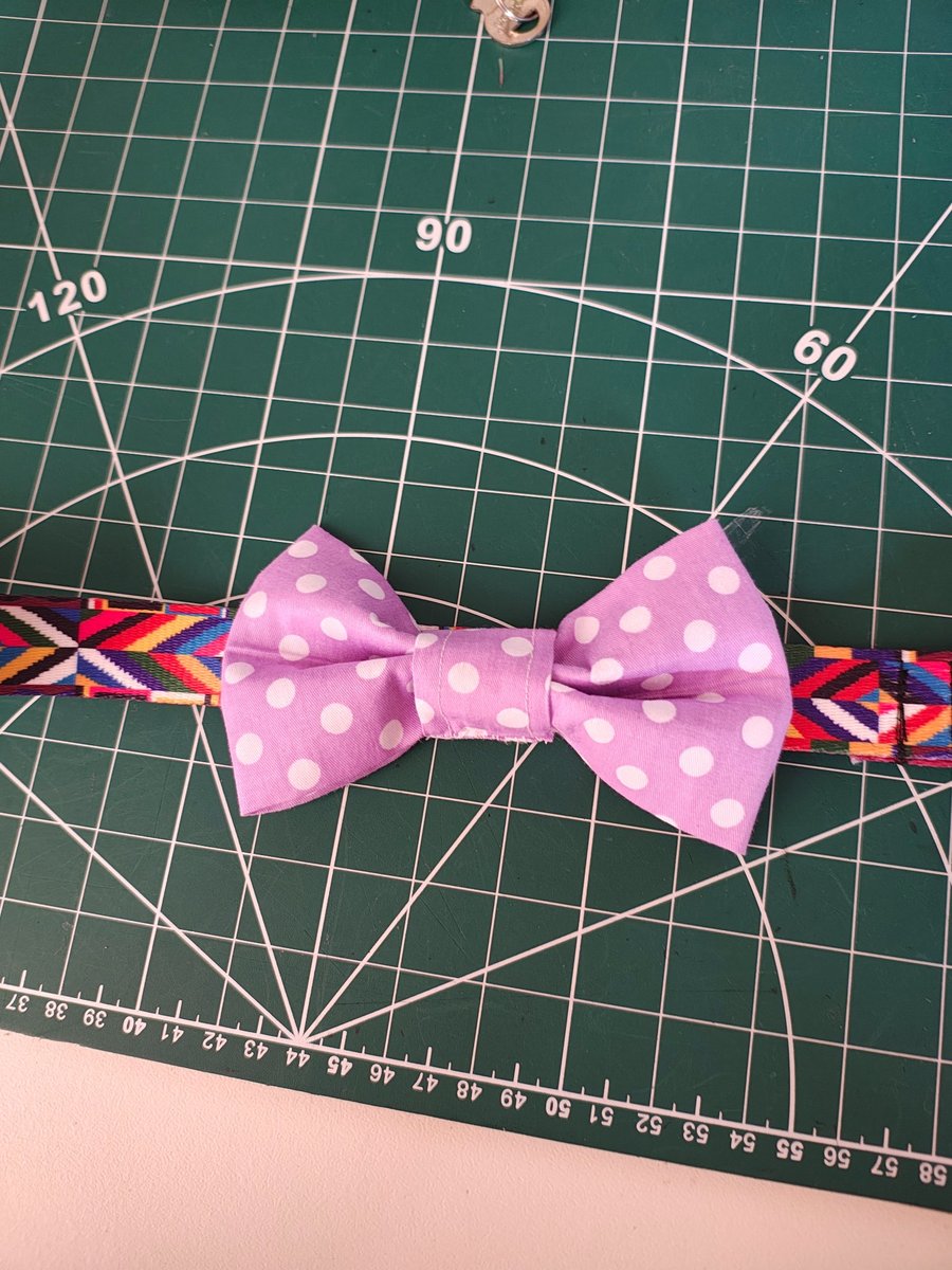 Handmade dog bowtie 