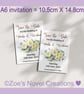 Save the Date Wedding Invitation Card (flat A6 card) - Image 2