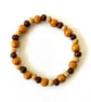 Wooden beads elastic bracelet - stretch bracelet