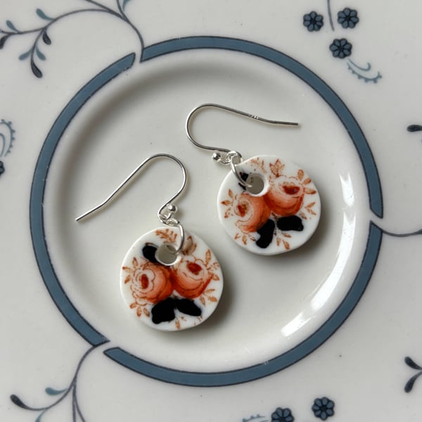 Handmade Drop Earrings, Unique, sustainable Jewellery Ceramic Christmas Gifts