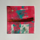 Original Painted Greetings Card, small artwork for framing.