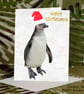 Exclusive Handmade Festive Penguin "Happy Christmas" Christmas Cards  - Image 1