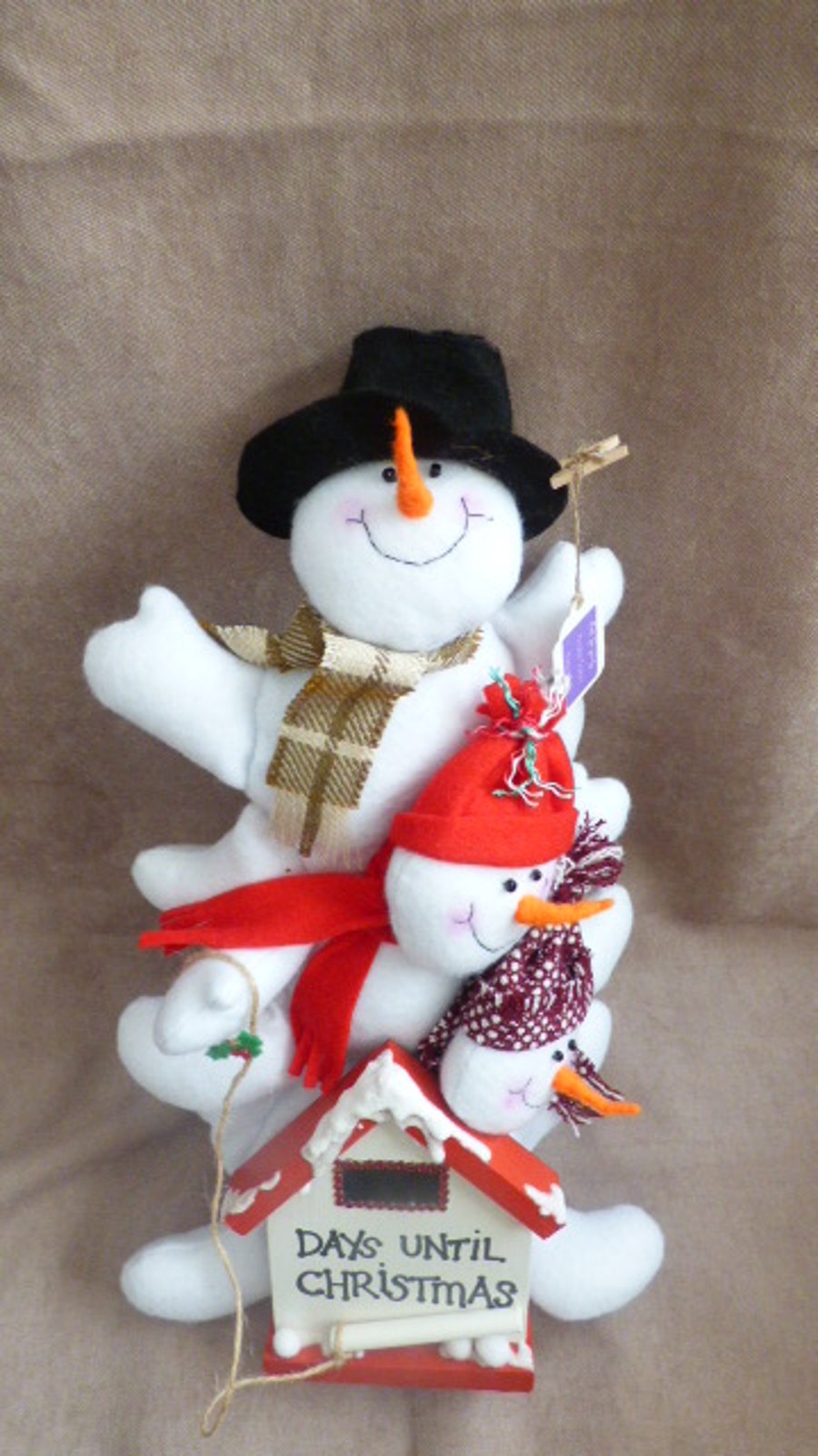 Handmade 3D Snowman Advent Calendar 1