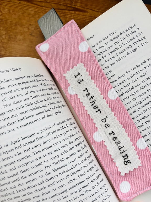 Handmade Fabric Bookmark