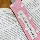 Handmade Fabric Bookmark