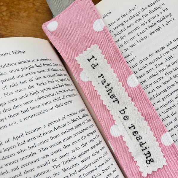 Handmade Fabric Bookmark
